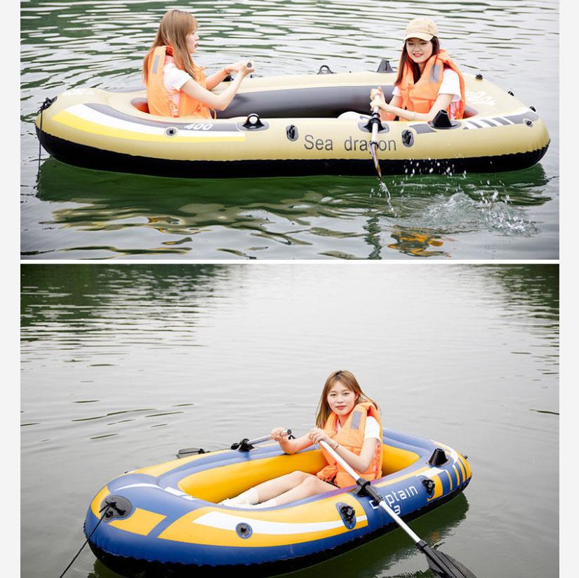 Inflatable Fishing Boat Thickened Inflatable Dinghy Kayak Hovercraft Life-saving Inflatable Boat Net Boat