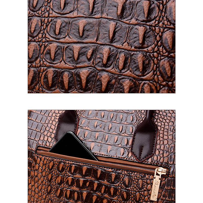 Crocodile Pattern Leather Handbag Bag Female Messenger Bag Europe United States Shoulder Bag Female