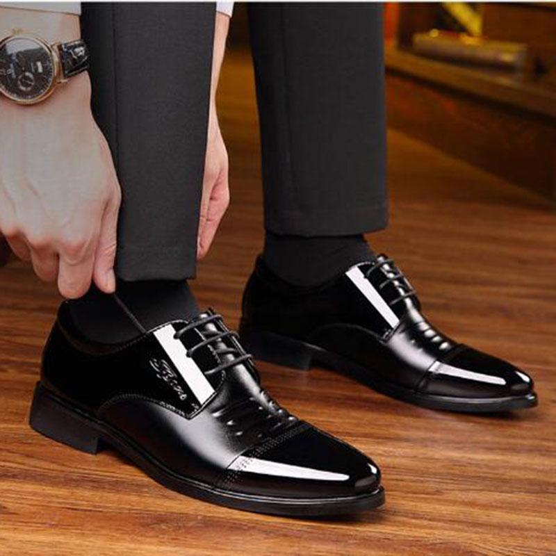 Genuine cow Leather Men formal shoes brogues luxury elegant classic designer men oxford shoes