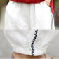 WTEMPO Cotton and Linen Embroidered Pants Summer Bloomers Women High Waist Harem Pants Loose Casual Trousers