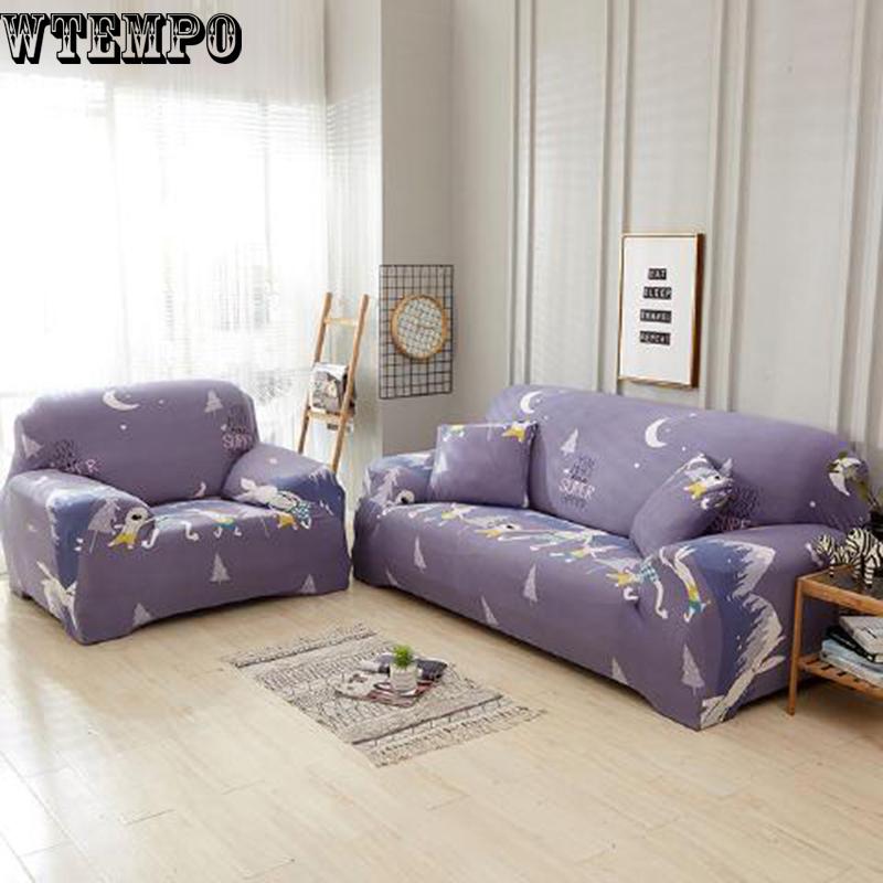 Sofa Cover Cloth Art Spandex Stretch Slipcover 1/2/3/4 Seaters Non-slip Sofa Cover