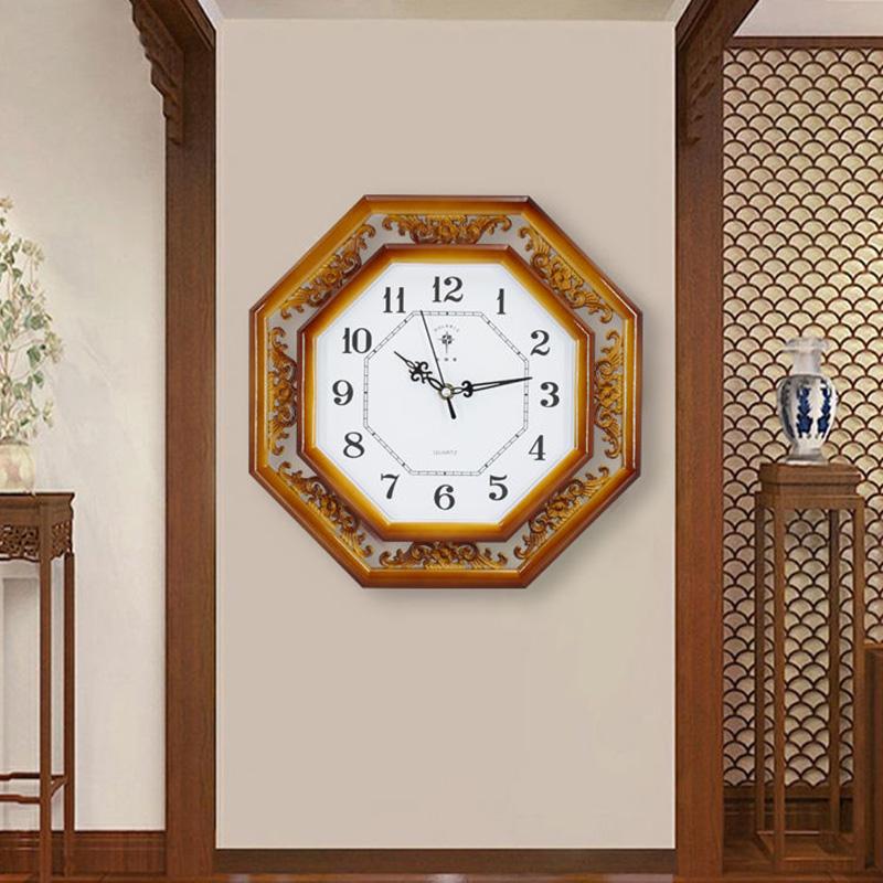 Wall Clock Living Room Home Decoration Chinese Style Clock Home Clock Wall Watch Silent Wall Quartz Clock