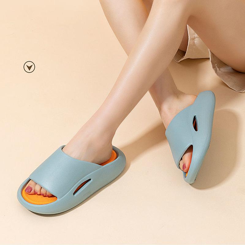 Soft and Lightweight EVA Thick-soled Slippers Women's Summer Wear Home Indoor Non-slip Sandals and Slippers Couples