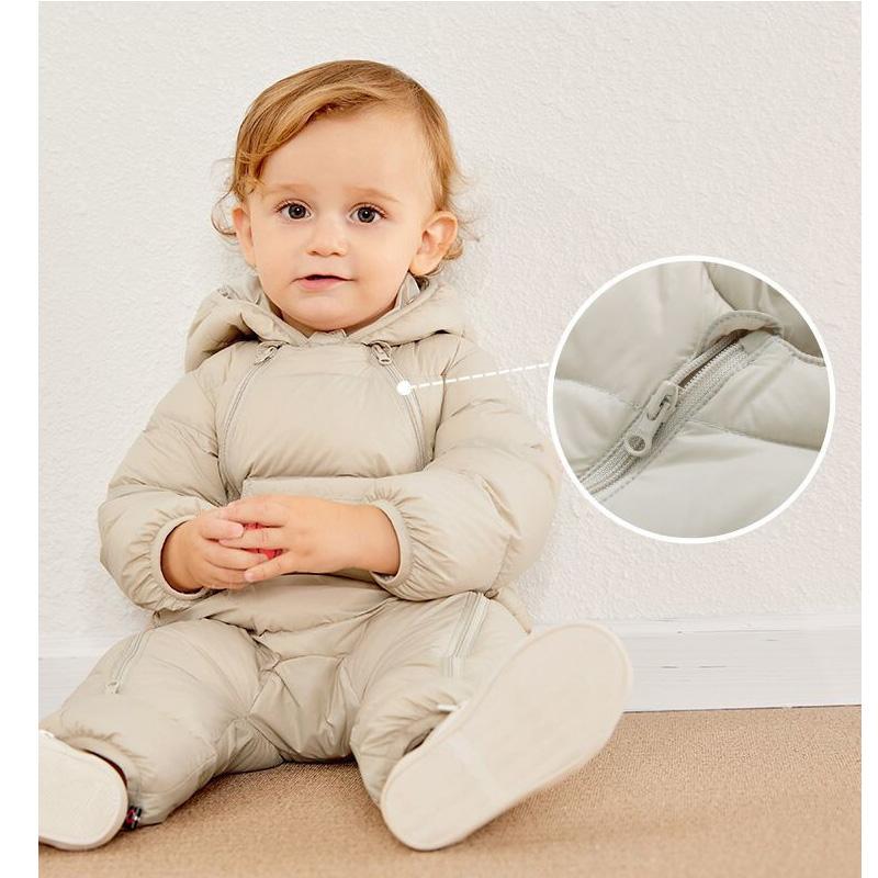 Infant Jumpsuits, Down Jackets, Baby Outing Clothes, Climbing Clothes White Duck Down To Keep Warm