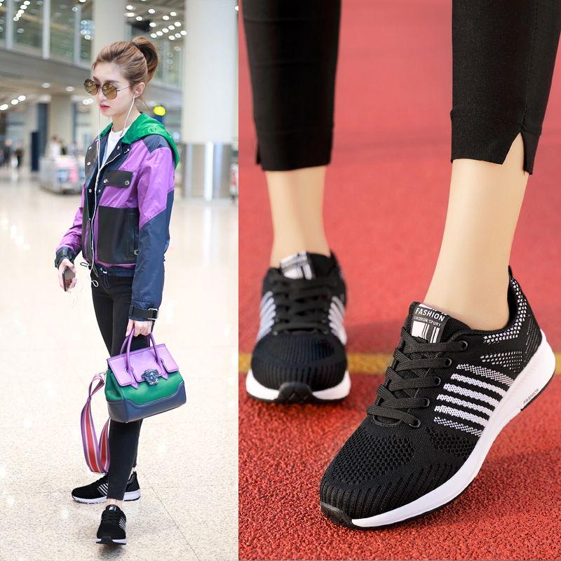 Mesh Light Sneakers Women Shoes knitting Spring Summer Breathable Running Shoes for Women