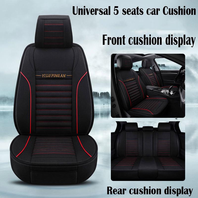 5 set Auto Seat Cushion 5 seats Universal car seat cover Waterproof Car Seat Cover Universal Leather