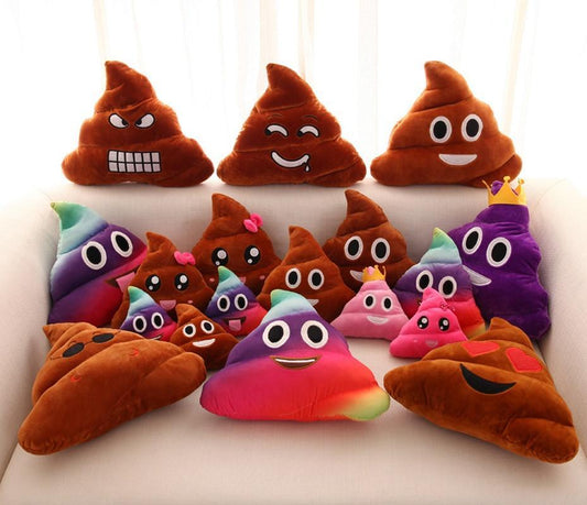 Poop Poo Family Emoji Emoticon Pillow Stuffed Plush Toy Soft Cushion Doll