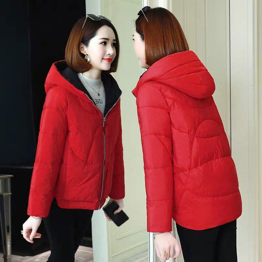 Women's  Fur Hooded Coat Parkas Outwear Detachable Lining winter jacket