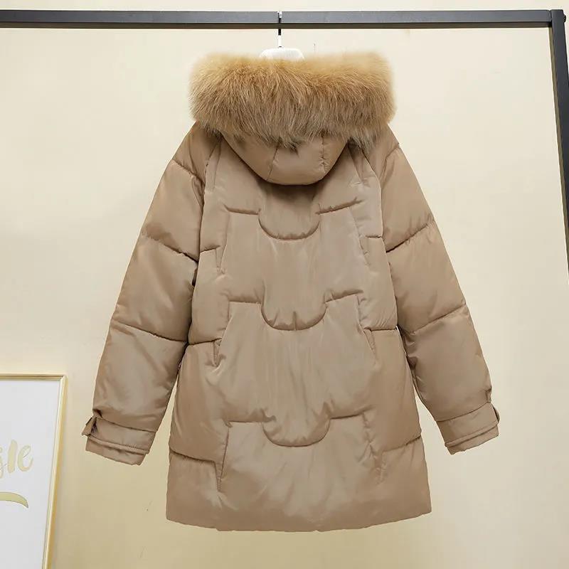 Down Padded Jacket Women's New Korean Version of Loose Padded Jacket Mid-length Winter Coat Bread Jacket Female Student Cotton Coat Fairy Jacket