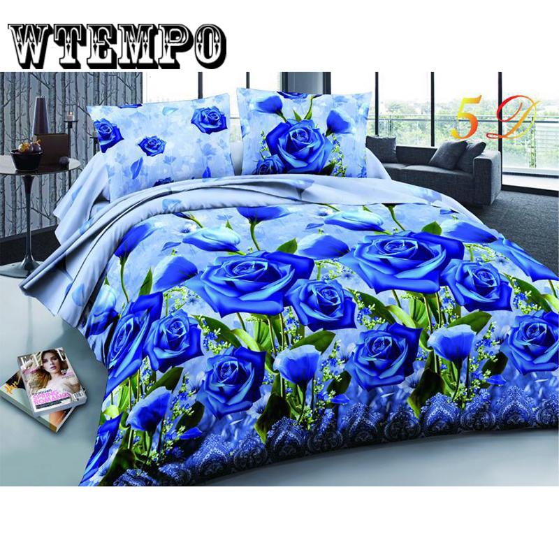 Duvet Cover Set 3D Oil Painting Bed In A Bag 4pcs Bedding Sets Flat Bed Sheet Comforter Duvet