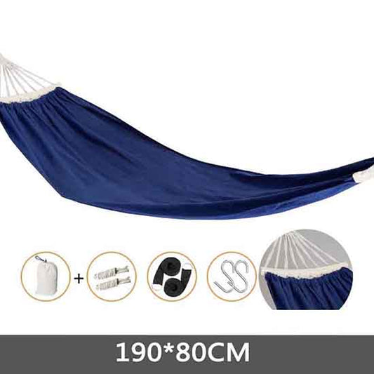 Outdoor Hammock Anti-rollover Thickened Canvas Swing Adult Sleeping Chair Indoor Leisure Camping Beach Hanging Basket