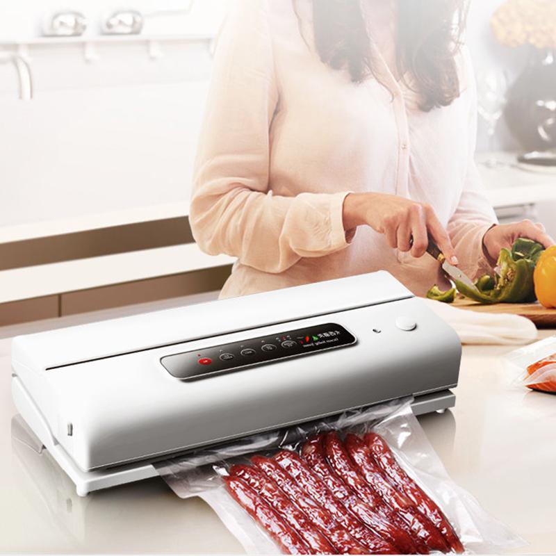 Best Food Vacuum Sealer  Automatic Commercial Household Food Vacuum Sealer Packaging Machine Include  External Exhaust Pipe and Bags