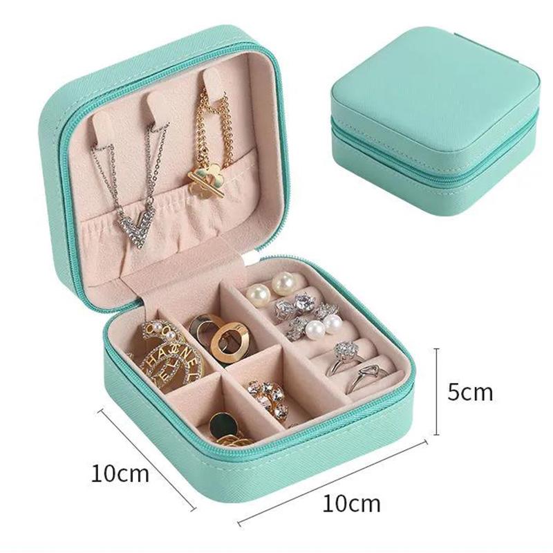 2021 Jewelry Organizer Display Travel Jewelry Case Boxes Portable Jewelry Box Leather Storage Organizador