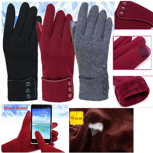 Elegant Plush Women's Non-slip Gloves Autumn and Winter Fitness Women's Mobile Phone Touch Screen Gloves