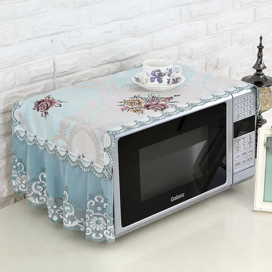 European-style Fabric Microwave Oven Cover Cloth Cover Cover Oil-proof Cover Towel Microwave Oven Dust Cover