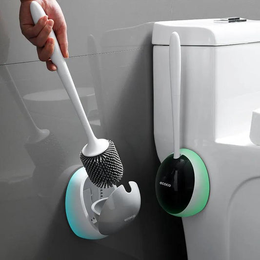 Toilet Brush Dead Corner Multifunctional Toilet Brush Cleaning Artifact Household Wall-mounted Silicone Brush Toilet