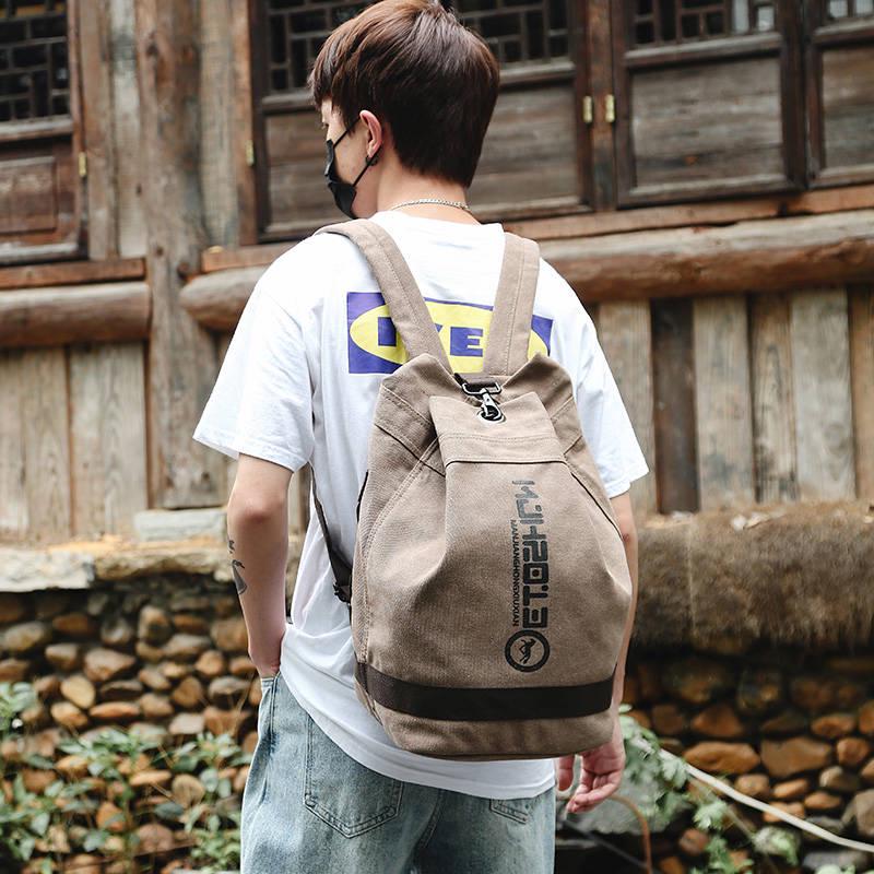 Vintage PU Leather Laptop Backpacks Men Travel Rucksack Large Daypacks Retro Bagpack School Bags