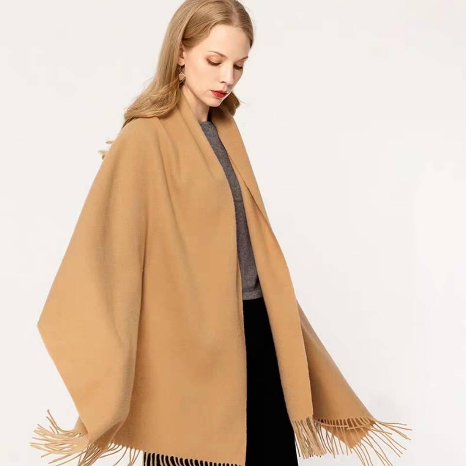 Women Winter Scarf Pure Cashmere Scarves Thick Neck Warm Lady Shawls Wraps Blanket