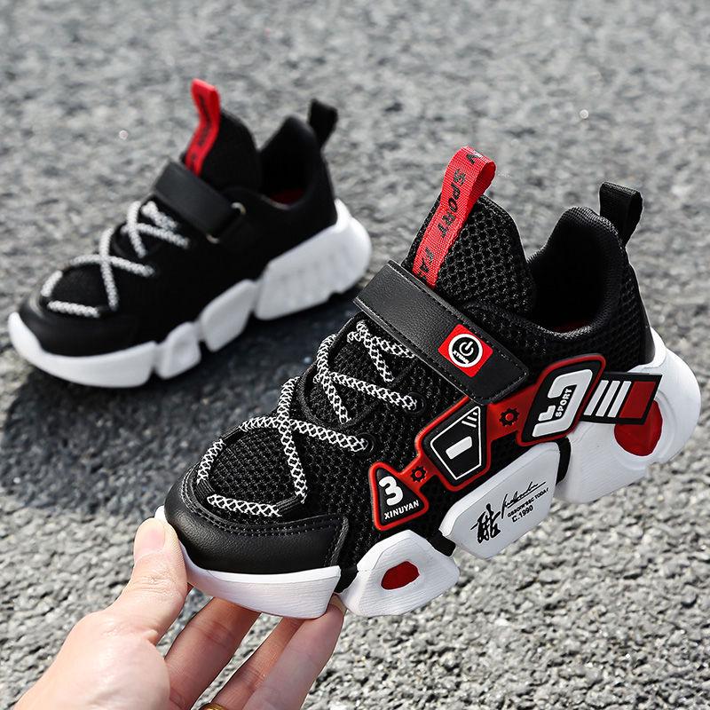 Boys Shoes 2020 Spring Autumn Big Children's Net Shoes Breathable Summer 3-12 Years Old Pupil Shoes Kids Sports Shoes