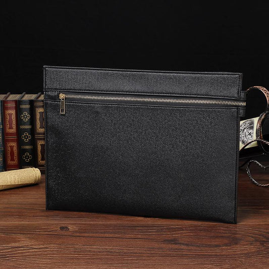 Laptop Briefcase Business Bags Casual Thin Ipad Bag Genuine Leather Document Office Bags for Men