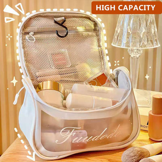 Waterproof Cosmetic Bag Travel Cosmetic Storage Bag Large Capacity Transparent Toilet Bag Portable Lady Handbag Clear Pouches