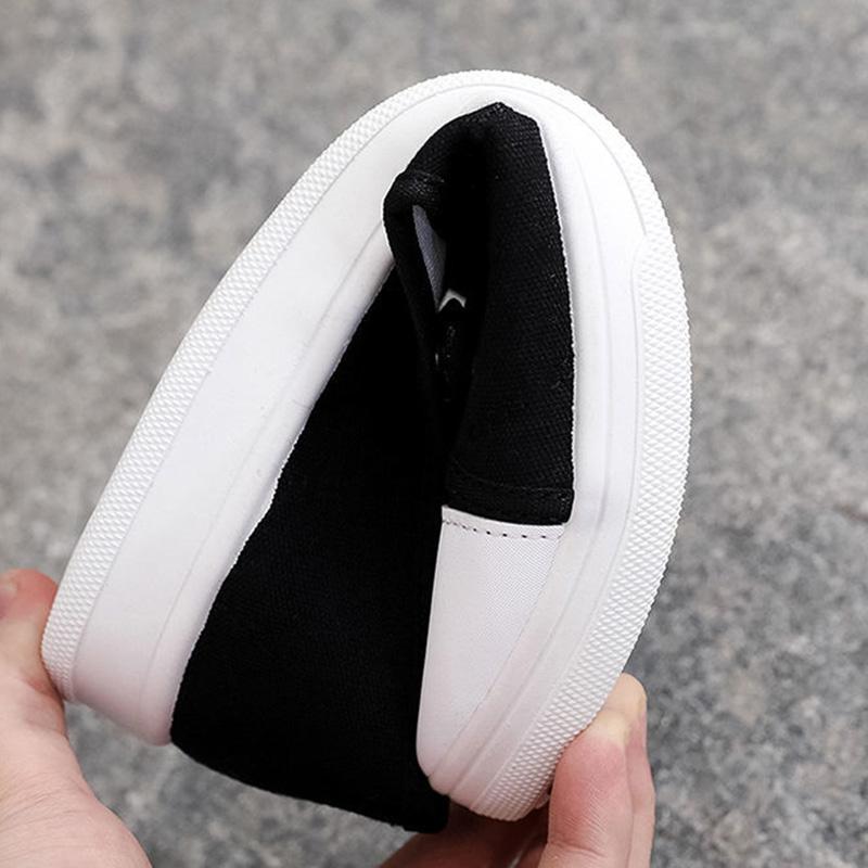 Canvas Shoes Female Students Korean Version of The Breathable White Shoes Low-cut Shallow Mouth Flat Casual Shoes A Pedal Female Net Shoes