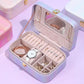 Jewelry Box Female European Princess Portable Multi-functional Large-capacity Earrings Necklace Jewelry Storage Box