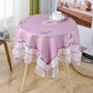 Waterproof Tablecloth Small Round Table Girl Heart Lace Tablecloth Coffee Table Square Table European Style Lace Tablecloth Dining Table Cover