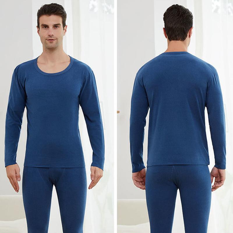 Men Winter Autumn Plus Velvet Thicken Thermal Underwear Tight Suit Constant Temperature Self-heating Soft Lining Male Pajamas Spring Long Sleeve Warm