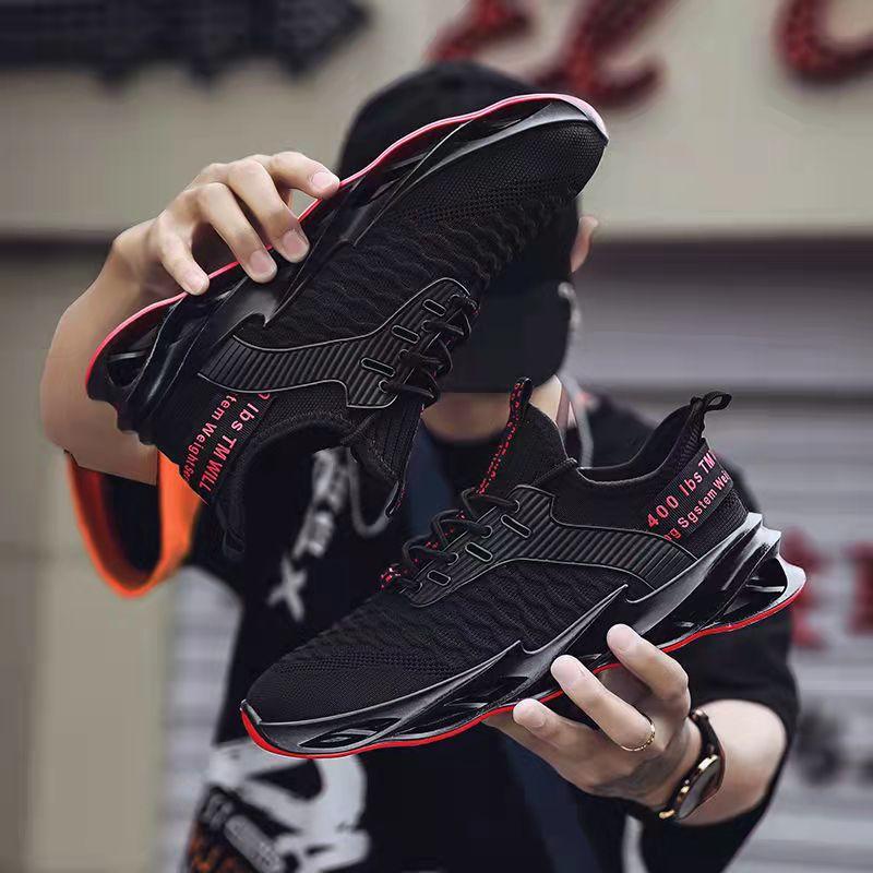 Summer Breathable Thin Men's Shoes Mesh Sports Casual Shoes Deodorant Flying Woven Shoes Student Basketball Shoes Coconut Shoes