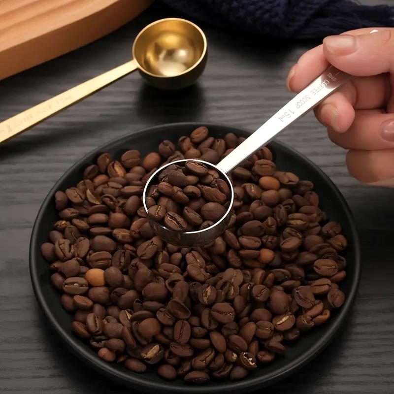 304 Stainless Steel Measuring Spoon Fruit Powder Spoon Coffee Measuring Spoon 15ml 30ml Kitchen Scale Measuring Spoon Milk Powder Spoon