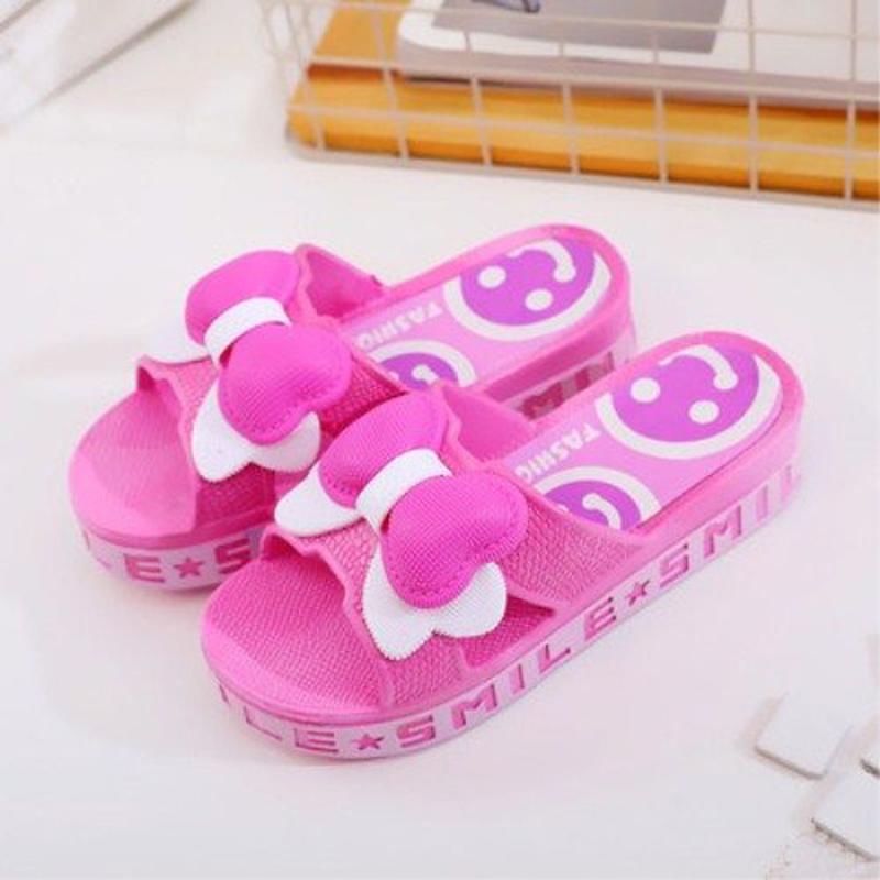 Summer Ladies Cute Sponge Cake Thick Bottom Non-slip High-heeled Home Sandals and Slippers Indoor and Outdoor Leisure One Word Beach Slippers