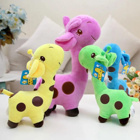 Lovely Colorful Little Giraffe Fawn Sika Deer Cute Plush Doll Soft Plush Toys Children's Birthday Gift