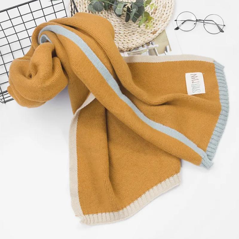 Scarf Female Winter Cute Korean Style Wild Simple Wool Student Winter Scarf Women's