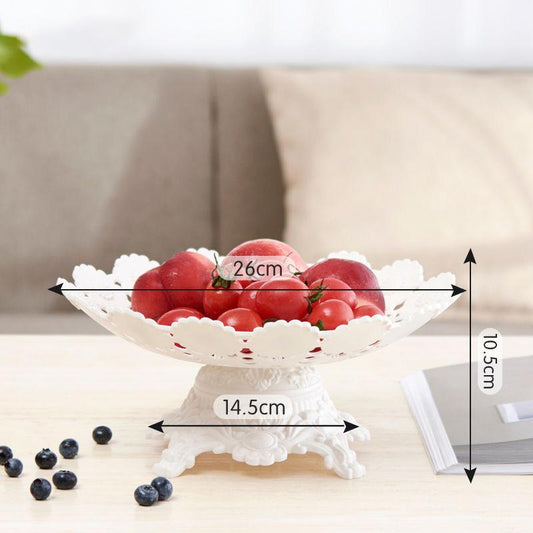 European-style Multi-layer Fruit Plate Creative Three-layer Cake Stand Fashion Dried Fruit Snack Plate Candy Plate Modern Living Room Home