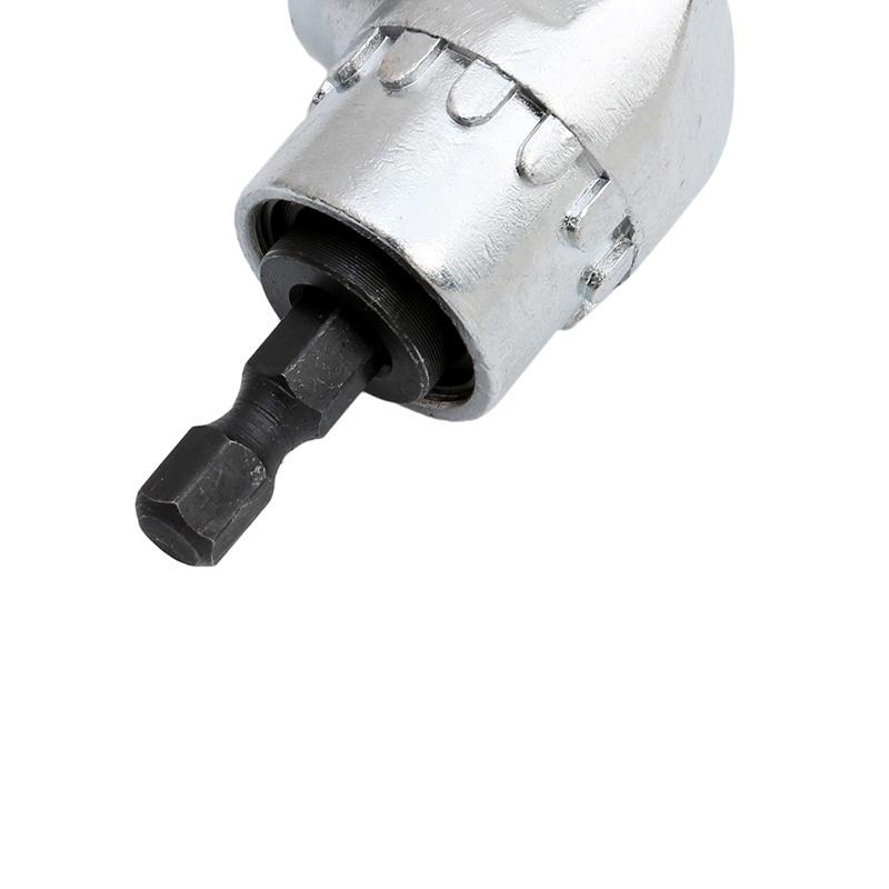 105 Degrees 1/4 Extension Hex Drill Bit Adjustable Angle Driver Screwdriver Socket Holder