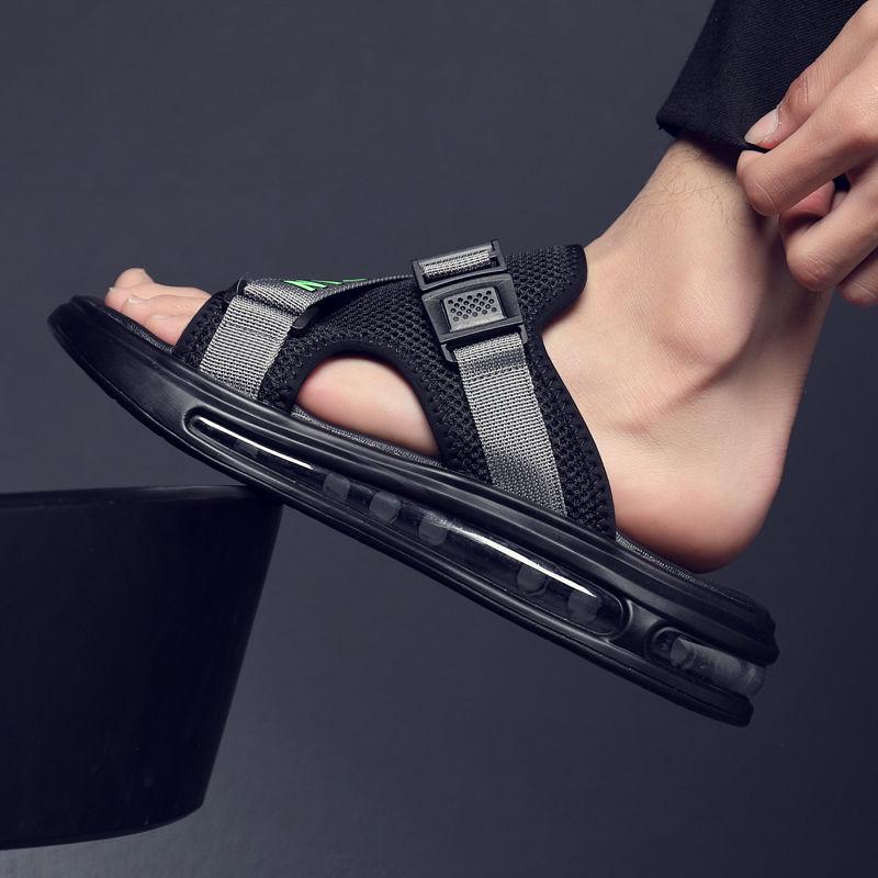 Air Cushion Summer Outdoor Fashion Men's Sandals and Slippers Korean Version of The Trend Students Anti-skid Flip-flop Beach Shoes Men