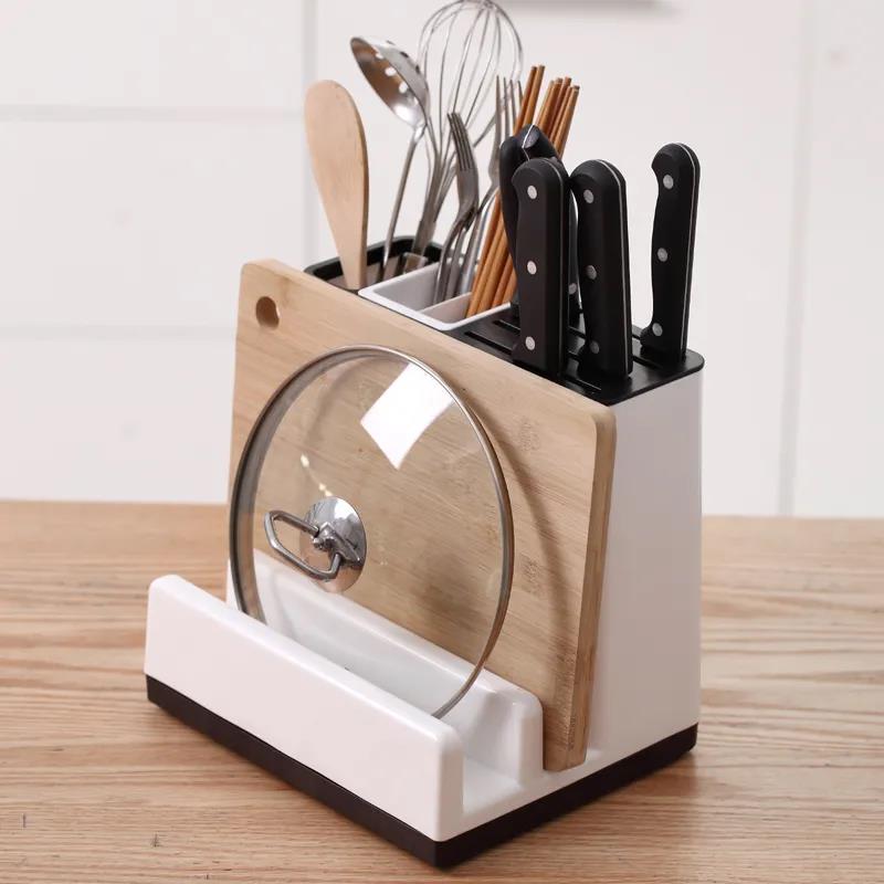 Kitchen Multi-function Tool Storage Rack Spoon Pot Cover Tableware Storage Box