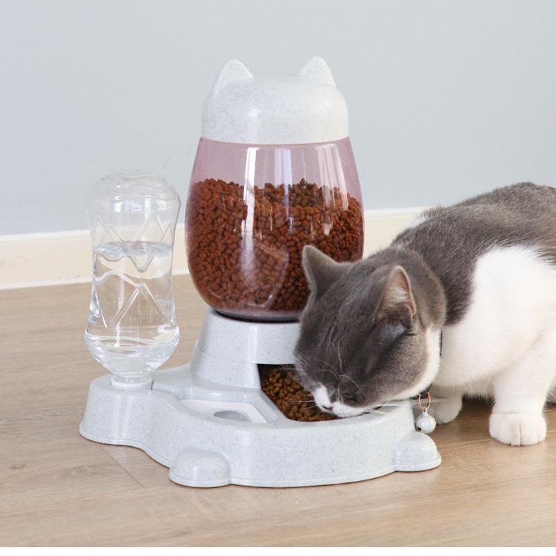 Pet Automatic Water Dispenser Cat Food Bowl Water Dispenser Dog Food Basin Anti-overturning Pet Bowl Automatic Water Storage Pet Supplies