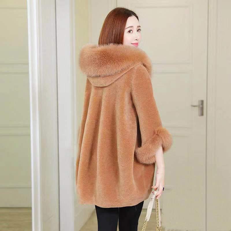 Winter Fashion Imitation Velvet Fur Coat Long Fur Coat Female Loose Thick Warm Mink Fur Teddy Coat