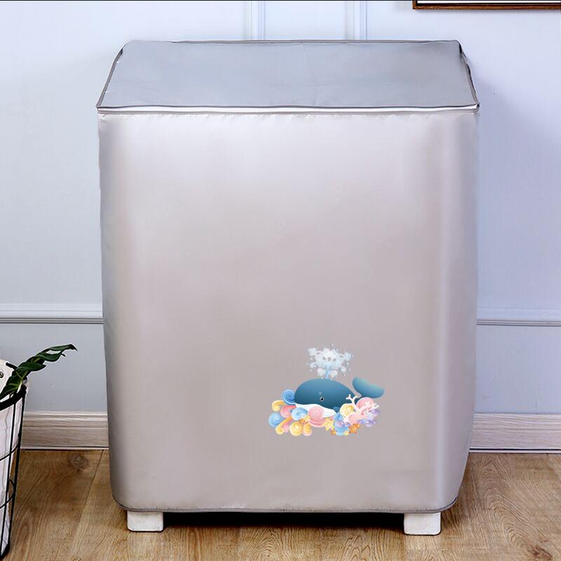 Washing Machine Cover Waterproof Sunscreen Household Washing Machine Cover Old-fashioned Semi-automatic Parallel Bar Cover Universal Dust Cover