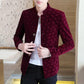 Fashion Men's Suit Korean Style Slim Casual Single Velvet Youth Suit