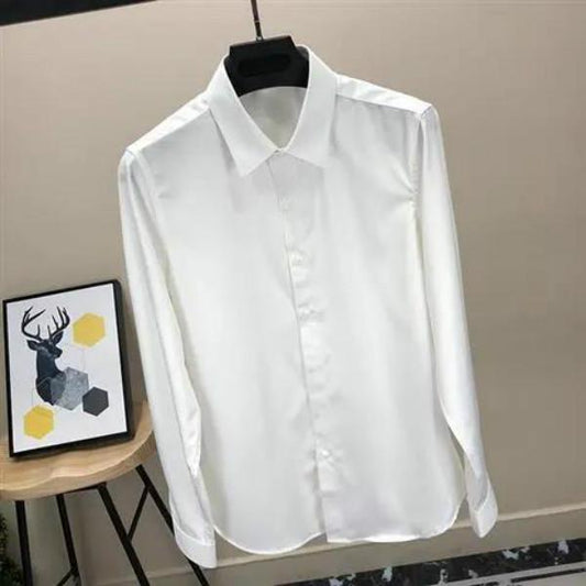 Men's Long-sleeved Fashion Handsome Suit Shirt Professional Business Formal Shirt