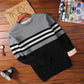 Sweater Mens Pullover Striped Slim Fit Jumpers Knitred Woolen Autumn Korean Style Casual Men Clothes