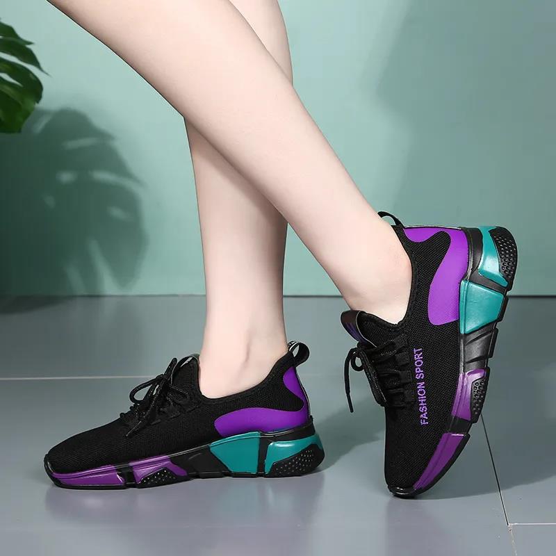 Women's Breathable Sneakers Mesh Casual Shoes Female Soft Sole Lightweight Shoes Non Slip Versatile Walking Sneakers