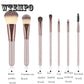 7 Pcs  Pattern Makeup Brush Set Women Eye Eyeshadow Brushes Cosmetic Kit Make Up Tool Accessories