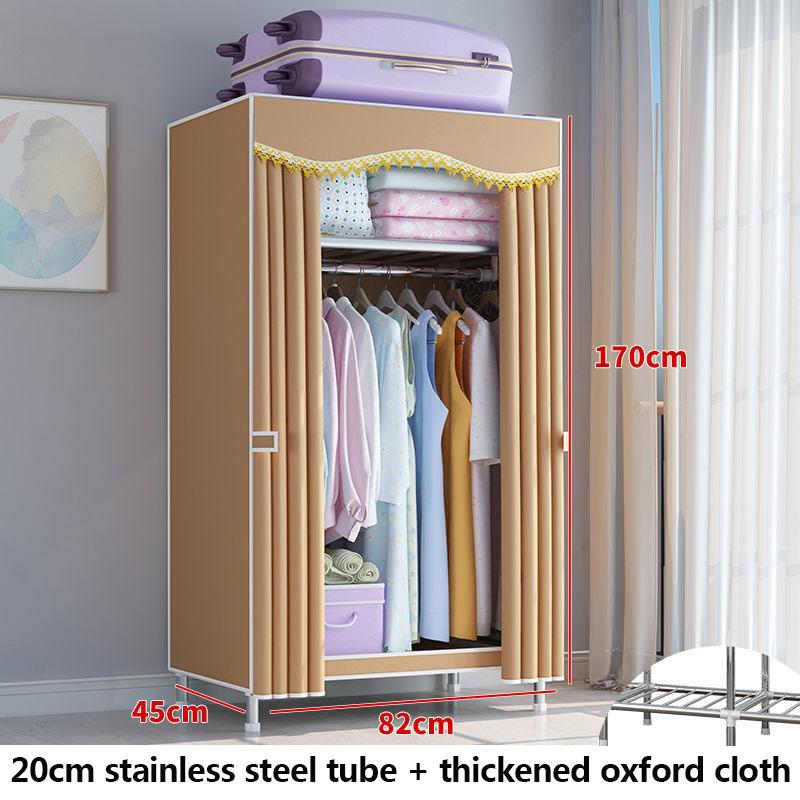 82cm Long Waterproof Storage Rack Cabinet 20mm Stainless Steel Shoe Rack Clothes Rack Modern Style Coat Hanger