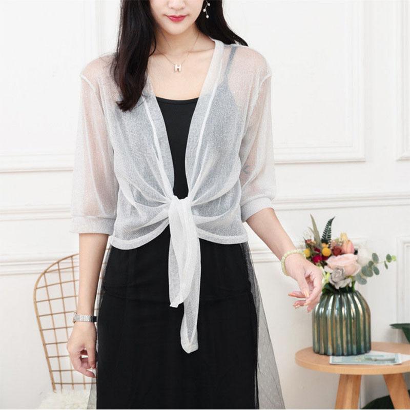 Cool and Breathable Large Size Lace Cardigan Thin Section Small Shawl with Sun Protection Shirt