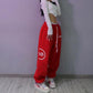 Red Sweatpants Female Hip-hop Loose-fitting Harem Pants Jazz Hip-hop High-waist All-match Casual Pants Trend