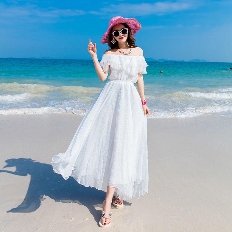 Off Shoulder Dresses Pleated Long Dress Women Party Dress Maxi Ruffle Spring Dress Elegant Vestidos